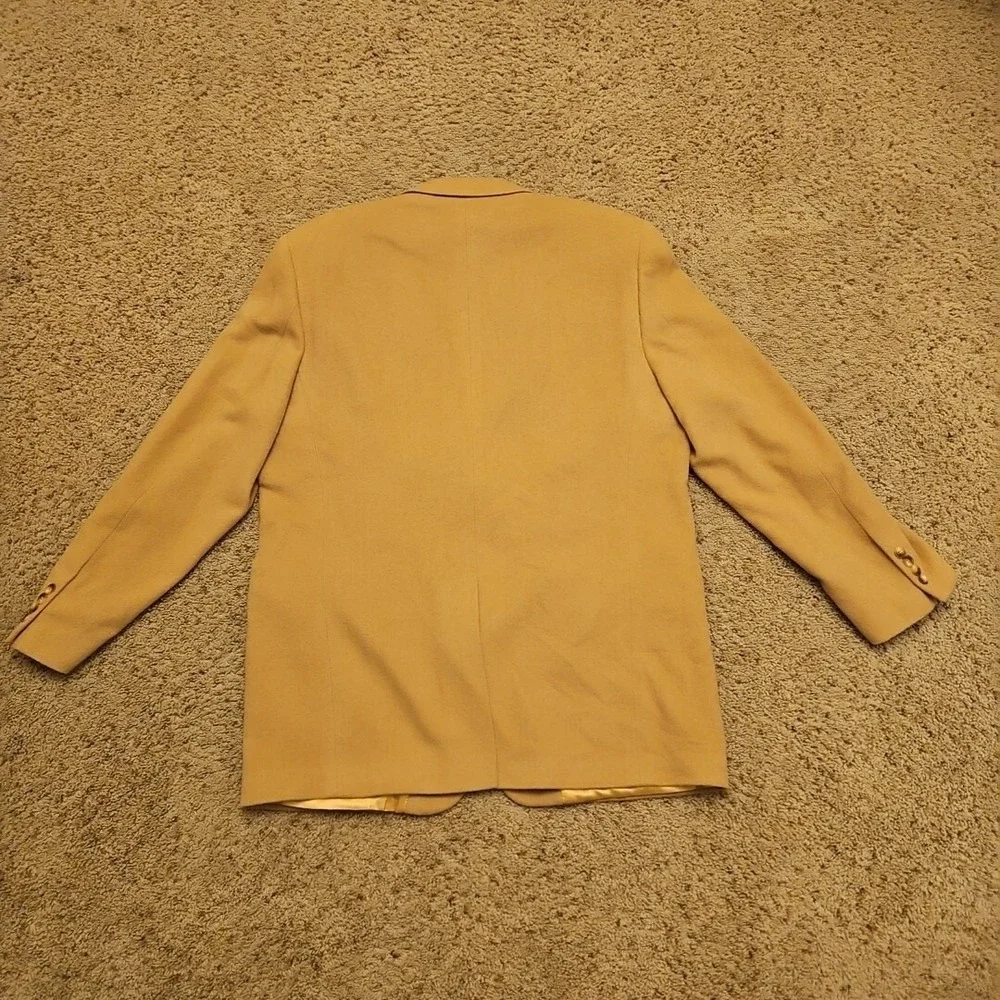 BOTANY 500 MENS 46L 100% CAMEL HAIR SPORT‎ COAT BLAZER Small Hole Left Sleeve